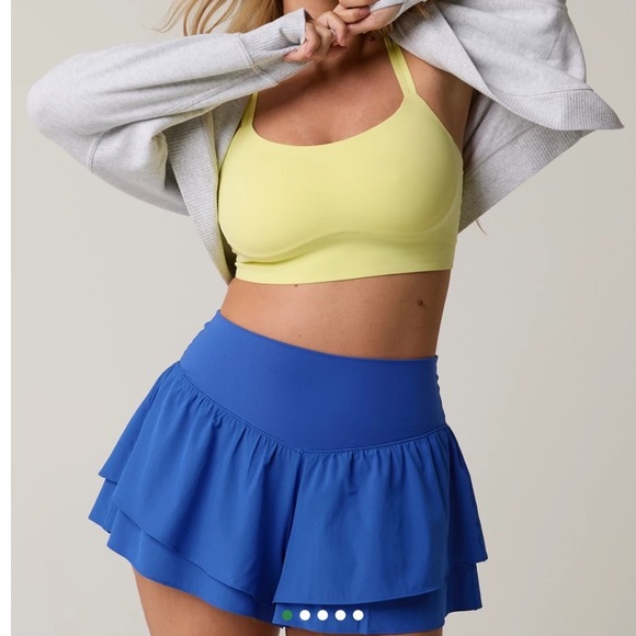 OFFLINE by Aerie Pants - OFFLINE by Aerie Real Me flirty Crossover Flowy Skort Royal Blue Medium